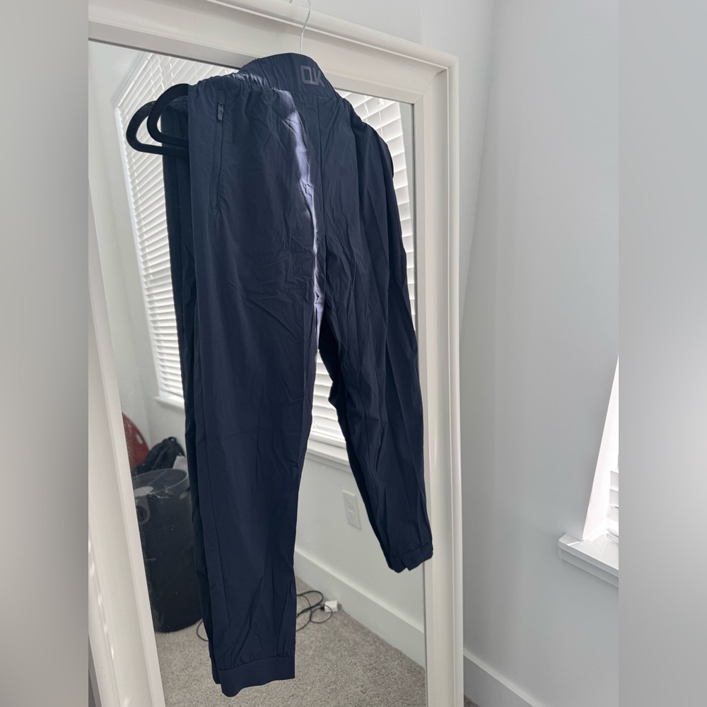 Queenieke Rib Cuff Jogger Pants with Pockets Dark Blue